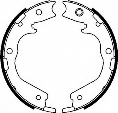 HELLA PAGID 8da355050951 -  Комплект тормозных колодок, стояночная тормозная система